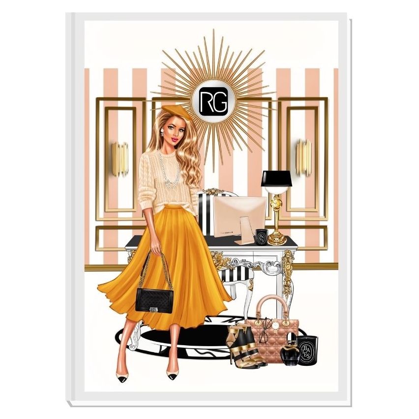 HUSTLE, BABY (blond) - дизайнерски недатиран RICH GIRL планер