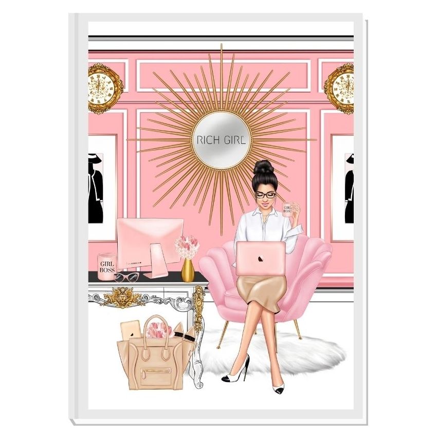 LOVE MY LIFE (brunette) - дизайнерски RICH GIRL планер.